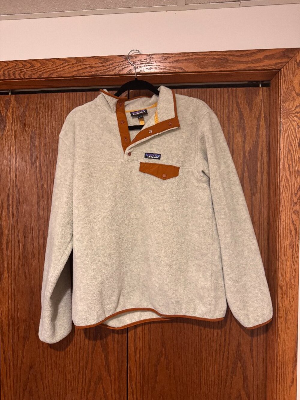 Men's Synchilla Patagonia Pullover - Grey and Brown